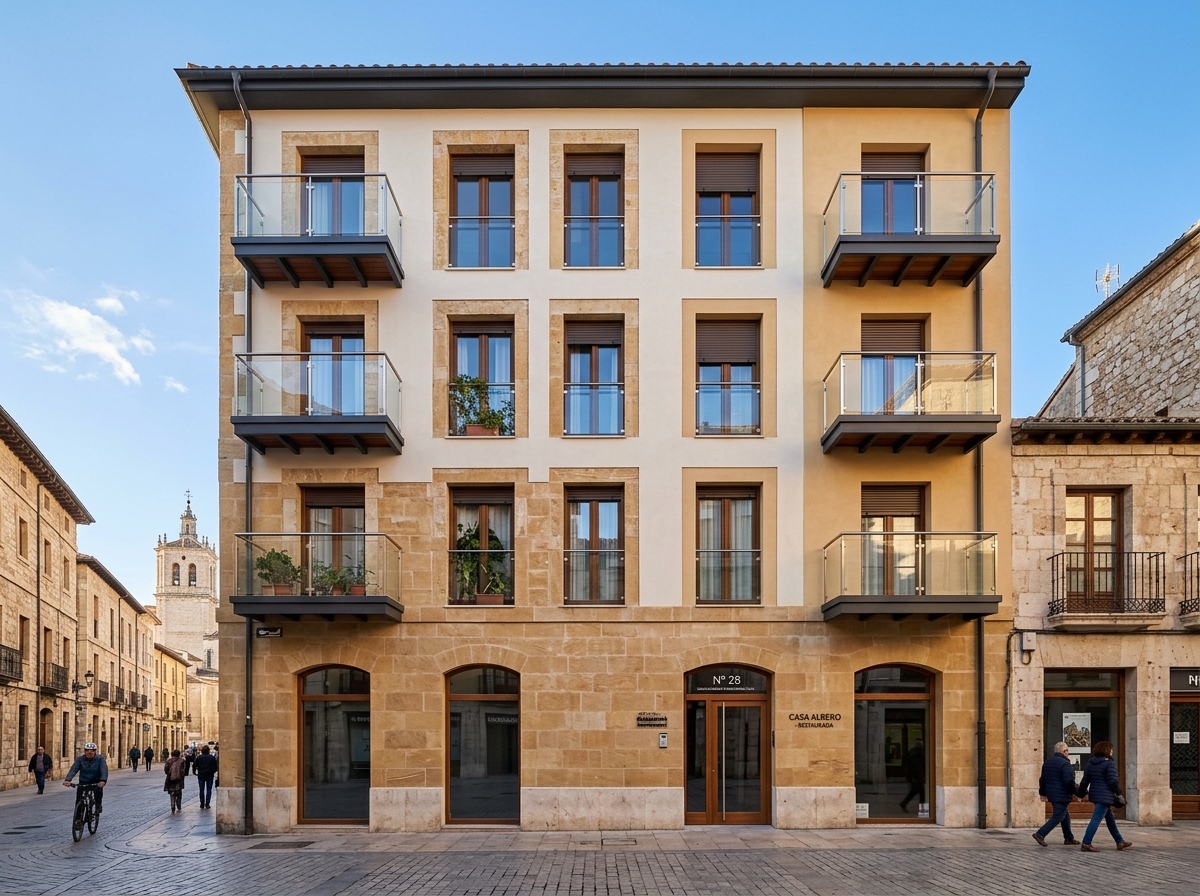Rehabilitación de edificios y fachadas SATE en Burgos